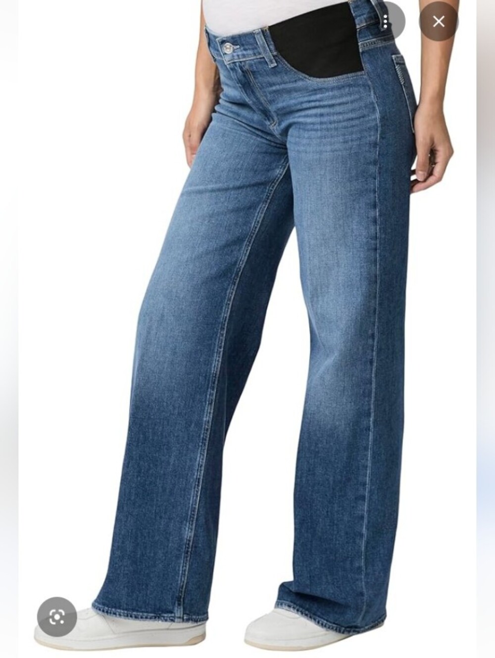 PAIGE Sasha Wide Leg Maternity Jeans